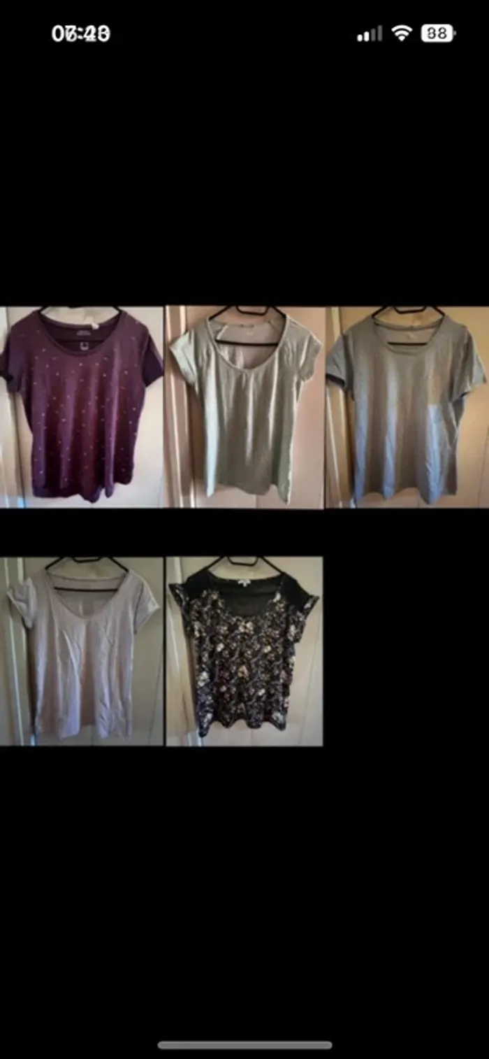 T-shirts taille M LaHalle Décathlon