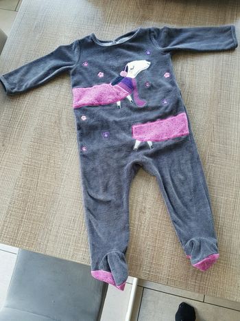 Pyjama velours DPAM 18 mois