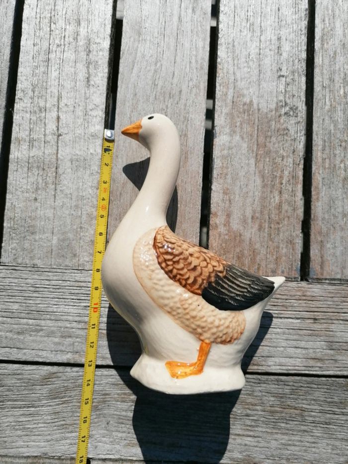Figurine statuette canard oie vintage collection décoration - photo numéro 3
