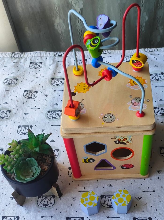 Cube en bois éducatif - photo numéro 3
