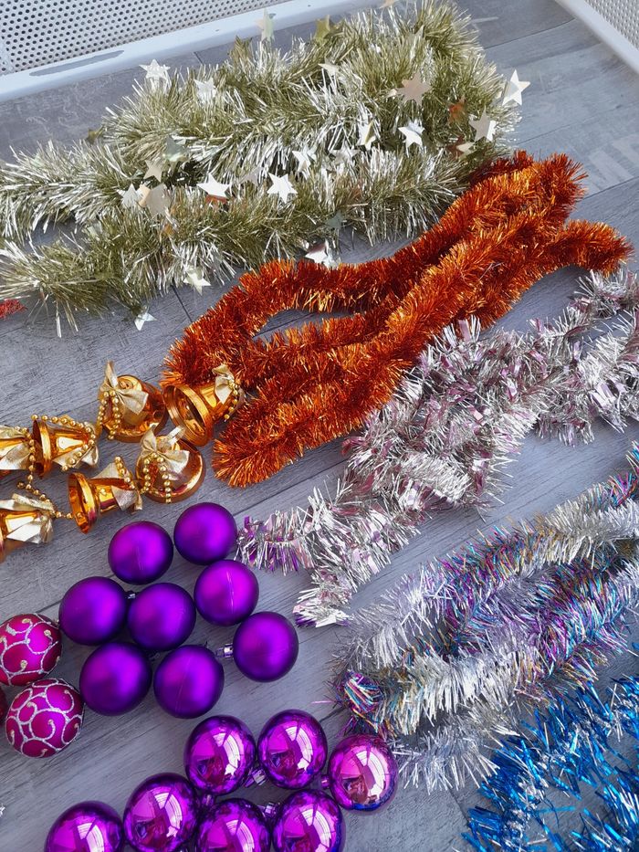 Lot de guirlandes et boules de Noël, 57 pièces - photo numéro 4