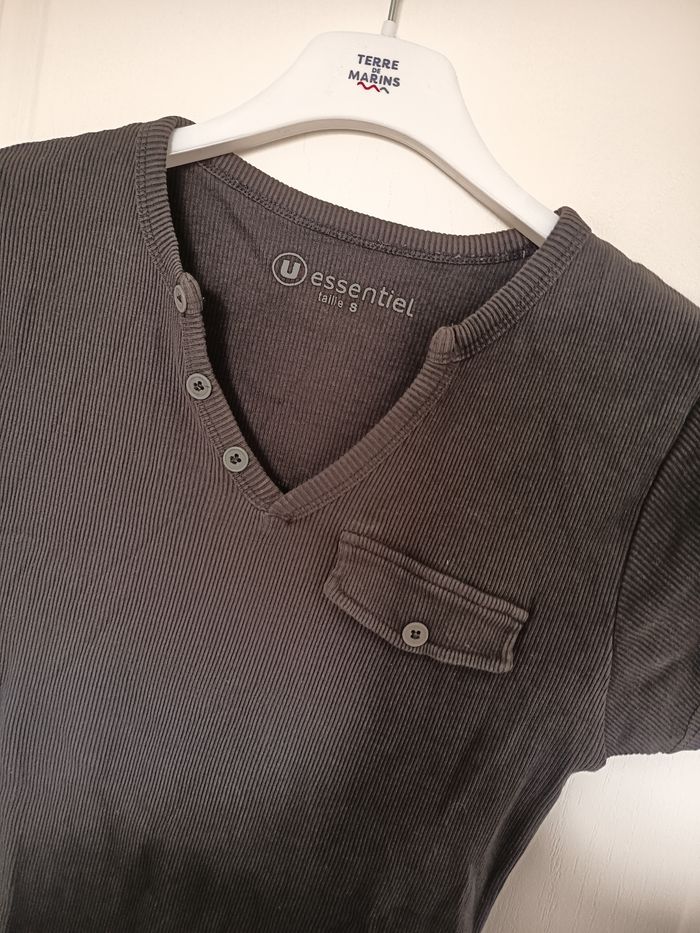 T shirt côtelé - photo numéro 2