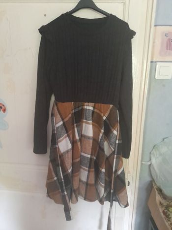 Robe noire et marron, NEUVE, taille L