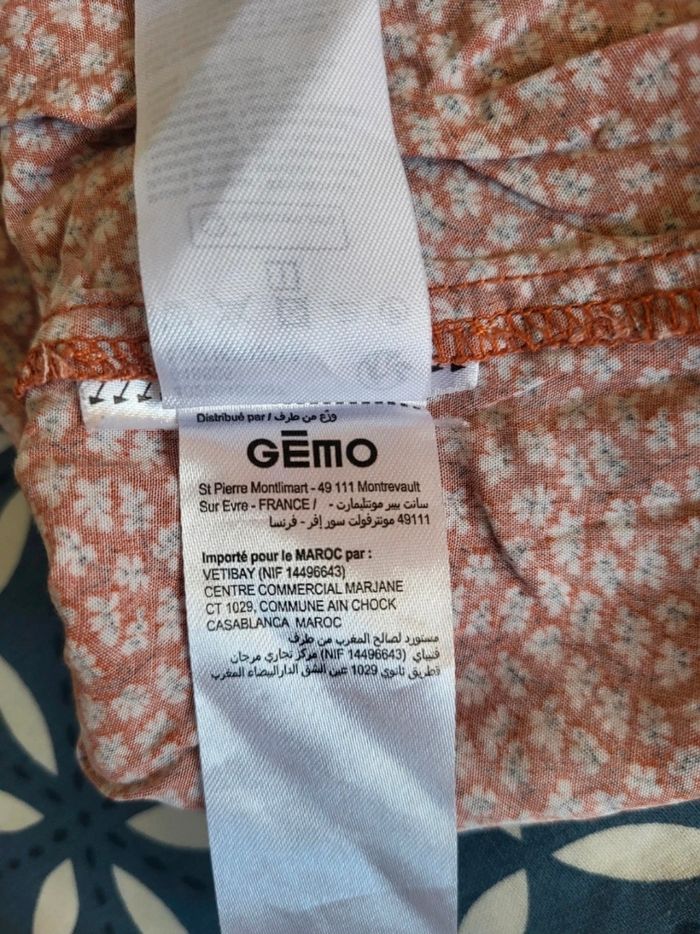 Chemisier marron à motif - photo numéro 10