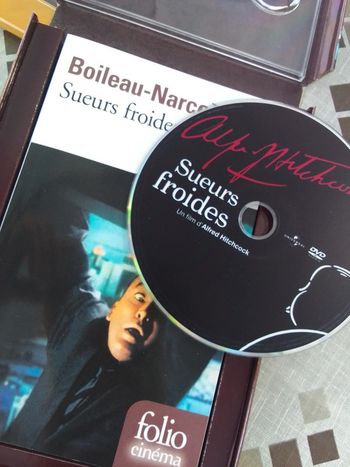 Coffret DVD + livre Sueur froide d'Alfred Hitchcock