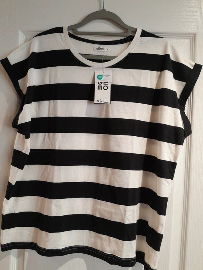 T-shirt gémo femme L - photo numéro 2