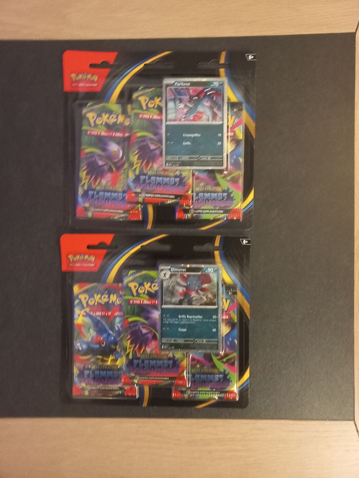 Pokemon Tripack Méga-Évolution Flammes Fantasmagoriques Neuf Français