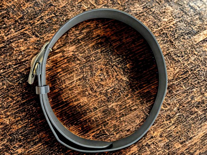 Ceinture noire avec boucle tête de mort – Style rock / biker - photo numéro 3