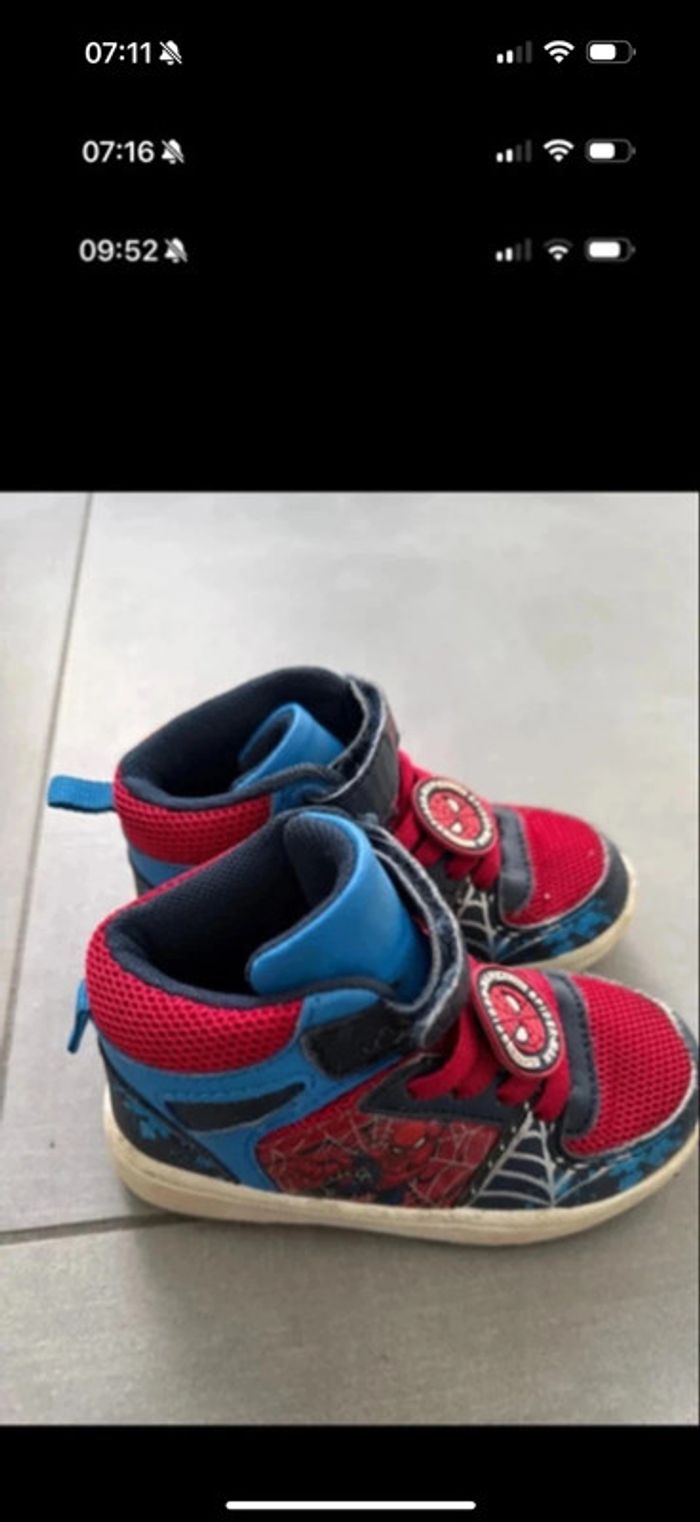 Chaussure garçons t19 spiderman - photo numéro 3