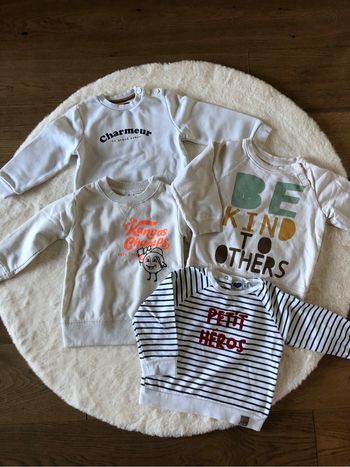 Lot 4 sweat garçon 2 ans