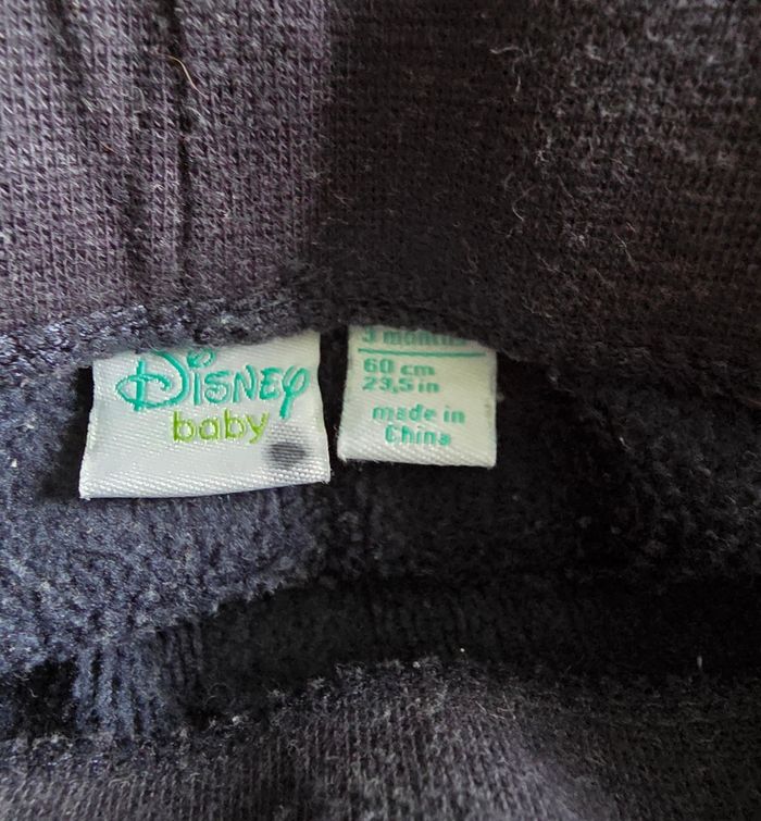 Lot Disney Baby Sarouel Noir & Barboteuse Rayée Gris 3 mois - photo numéro 9