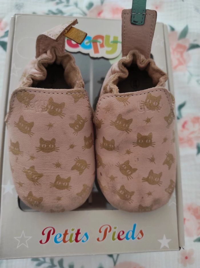 Chaussons cuir bopy taille 18/19 - photo numéro 2