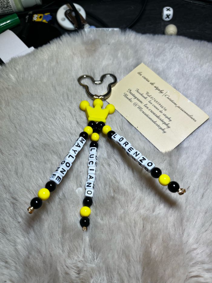 Porte clefs 3 prénoms