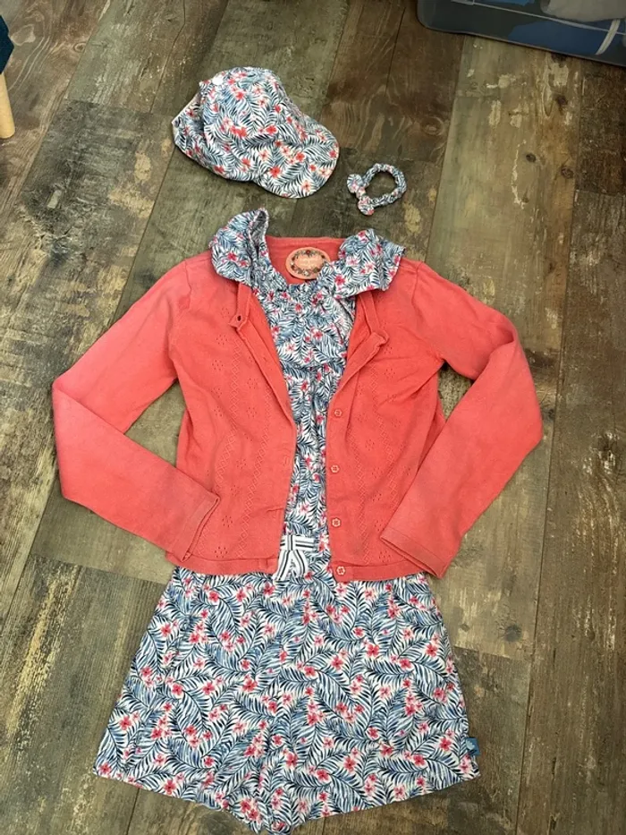 Ensemble Combi short + casquette + élastique
