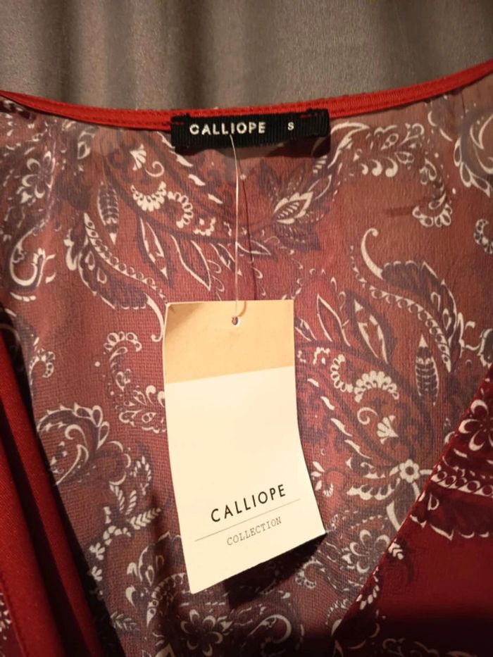 Body bordeaux , marque calliope . Cache  coeur. - photo numéro 2