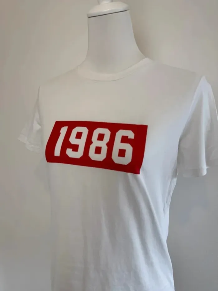 T-shirt Max & Co 1986 Edition limitée blanc taille M super état - photo numéro 3
