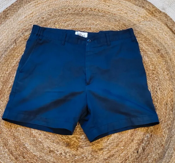 Short homme bleu marine Afibel – Taille L – Coupe droite - Très bon état