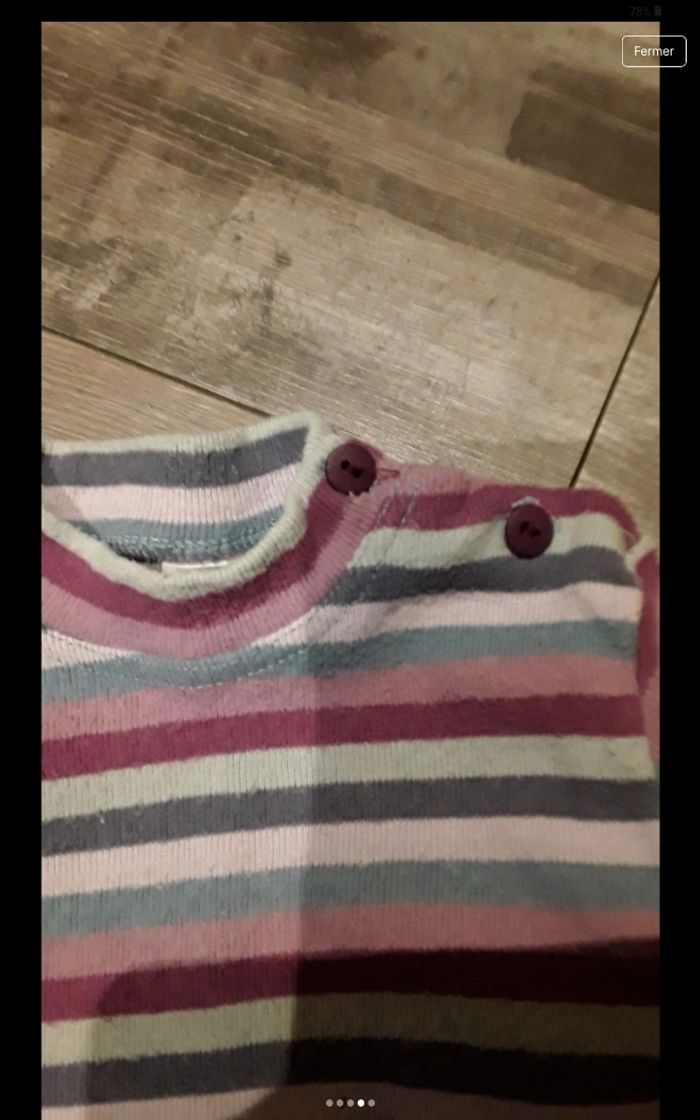 Pull a rayure violet - photo numéro 4