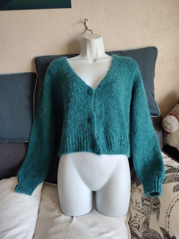 🌿cardigan bleu vert taille unique 🌿