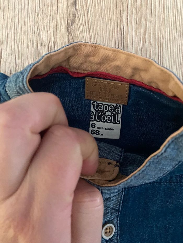 Lot 2 chemises 6 mois - photo numéro 5