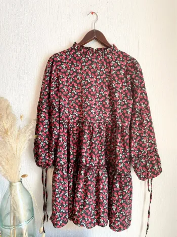 Robe shein babydoll taille s 36 fleurie