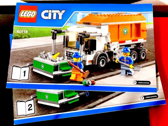 LEGO City 60118 - Garbage Truck - 100% complet, notices
