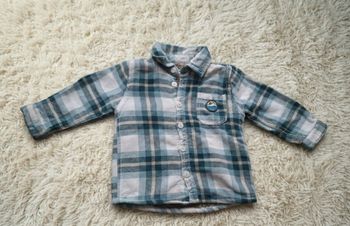 🌲 Surchemise à carreaux doublée moumoute -Gémo - 18 mois