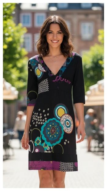 Robe façons Desigual T-M