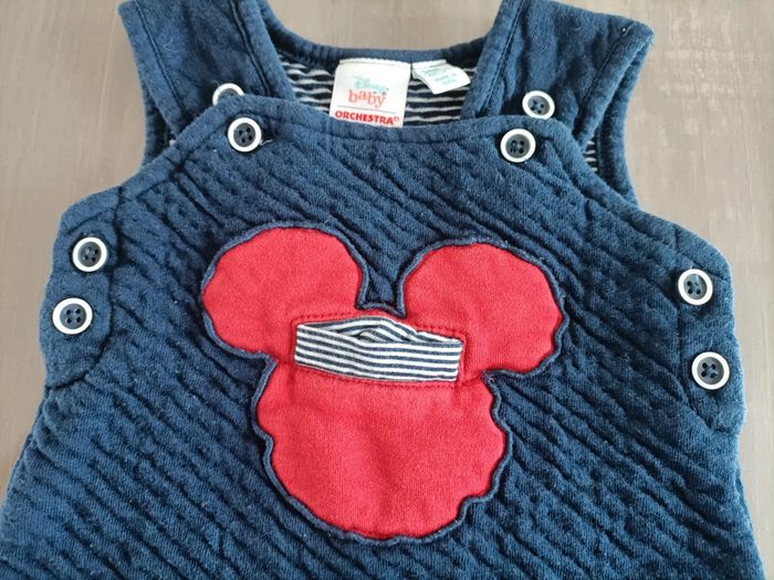 Salopette marine Mickey Disney 3 mois - photo numéro 2