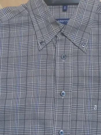 Chemise homme Eterna "excellent blue ligne"