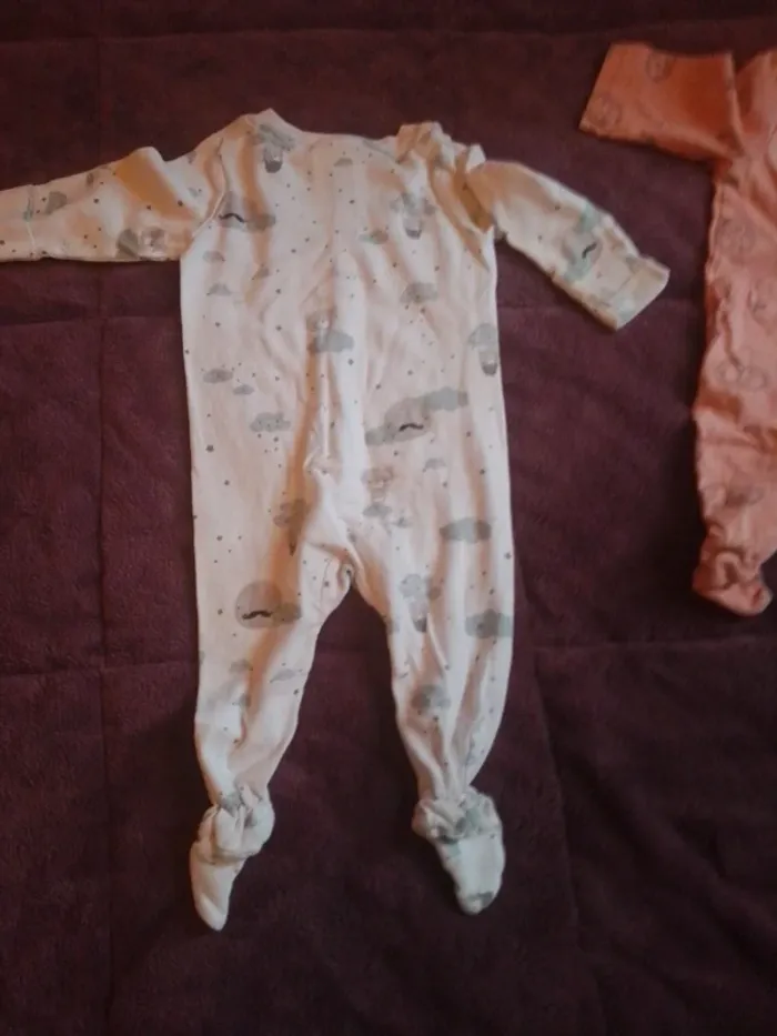 Pyjama grenouillère bébé fille 1 mois - photo numéro 6