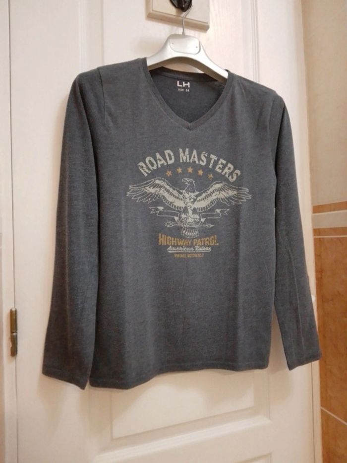 T-shirt manches longues "Road Masters" T.14 ans - LH - photo numéro 14