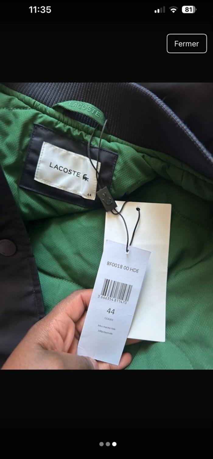 Veste Lacoste mi saison