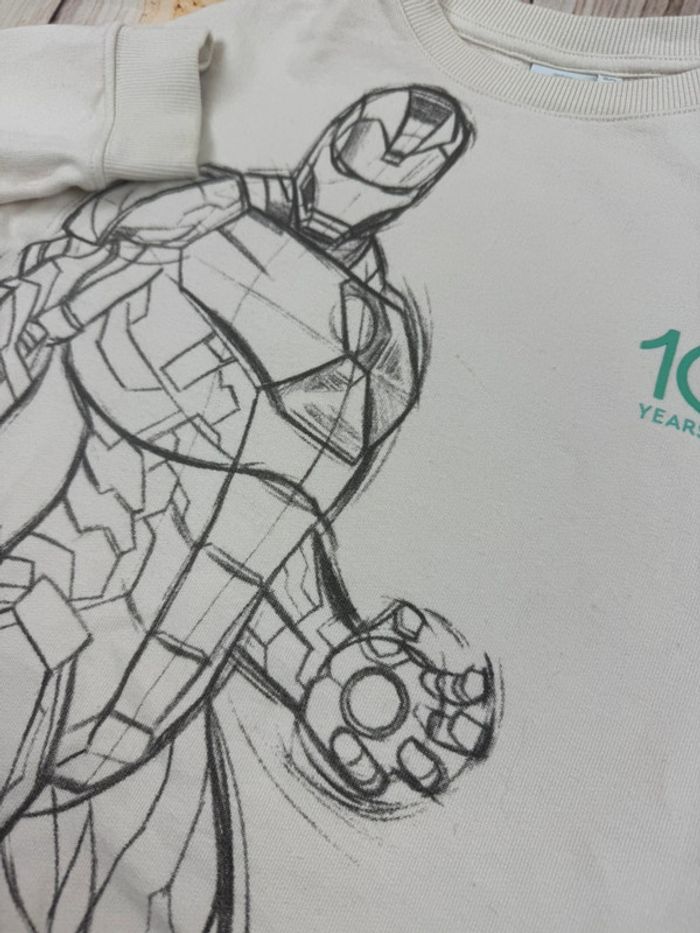 Pull léger Disney 100 Iron man garçon 8 ans - photo numéro 2