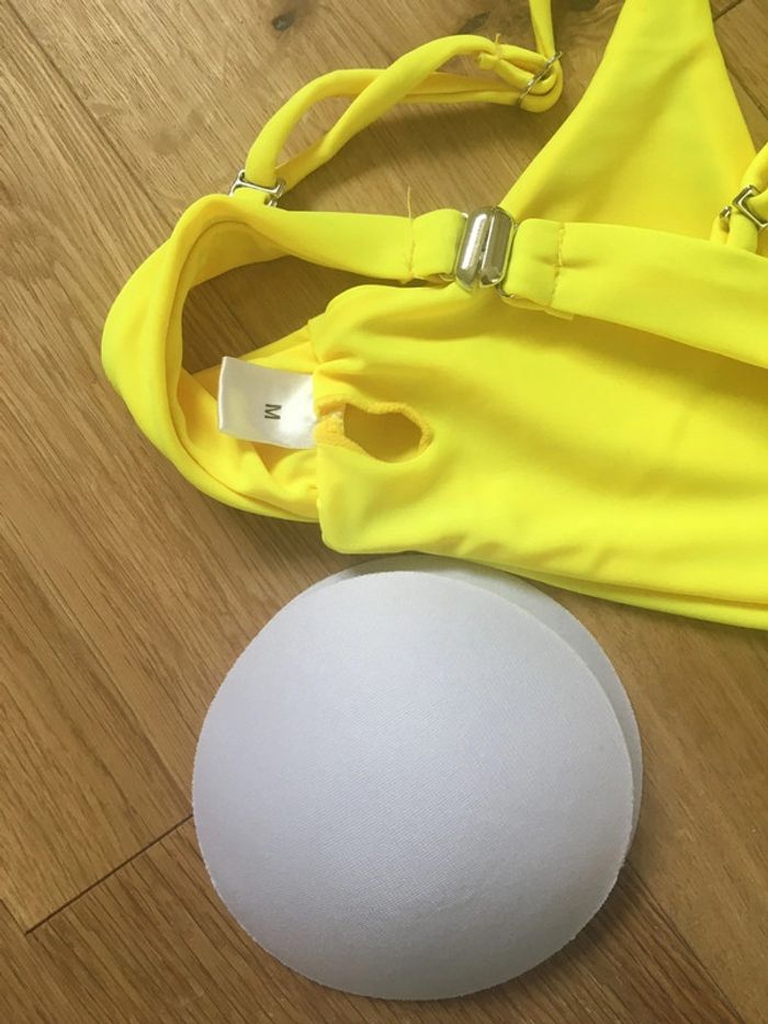 Maillot de bain deux pièces jaune vert jungle - photo numéro 10
