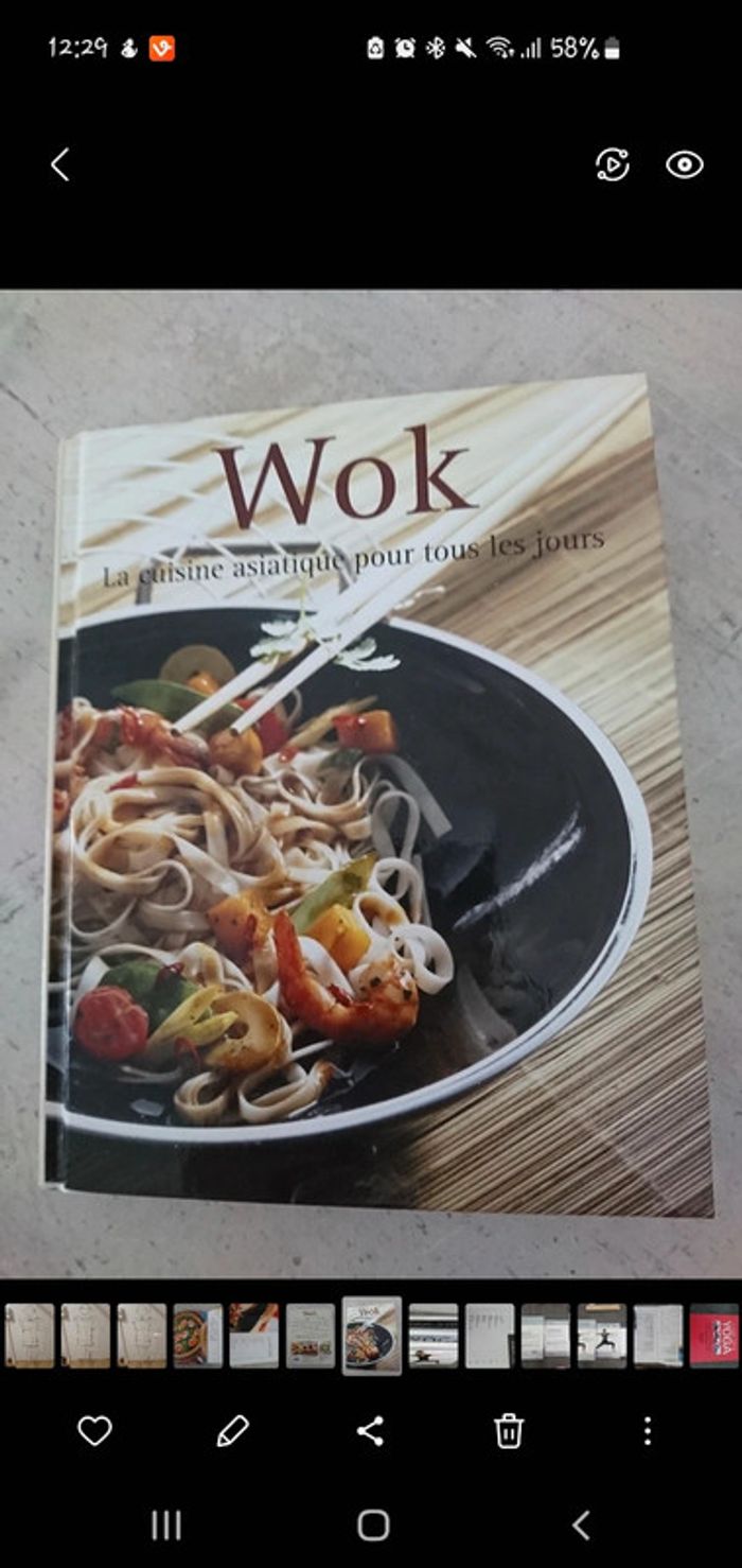 Livre cuisine wok