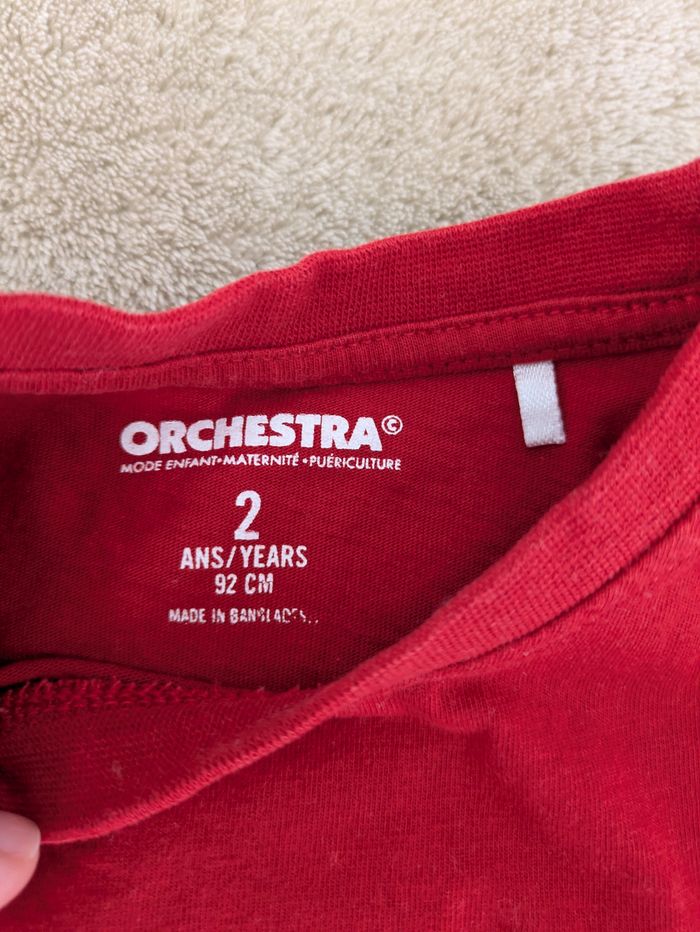 T-Shirt Manches Longues Rouge - photo numéro 2