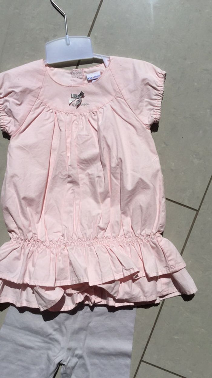 Ensemble tunique et leggings 12m P’tit Bisou neuf - photo numéro 2