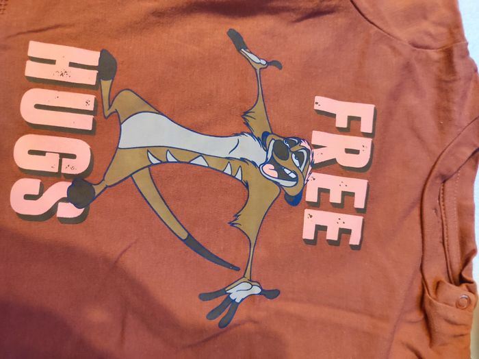 T-shirt Timon rouille garçon - Taille 3 mois - Disney Baby - photo numéro 4