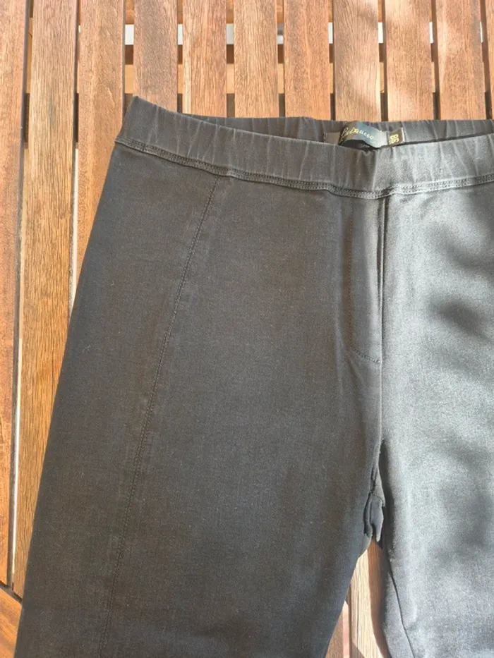 Pantalon noir taille elastique T.38 - photo numéro 4