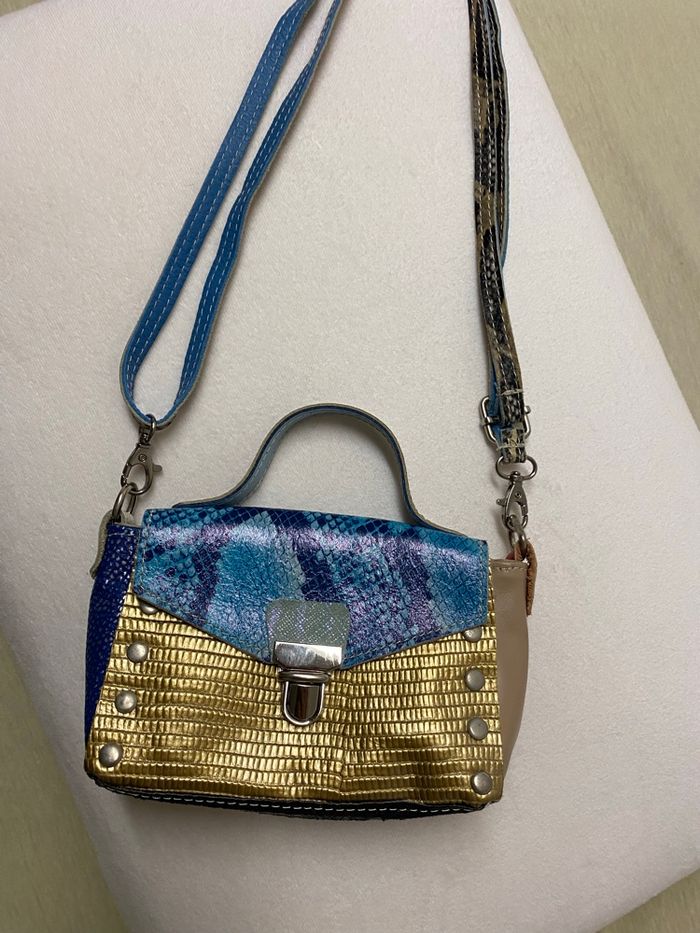 Sac cuir multicolore - photo numéro 6