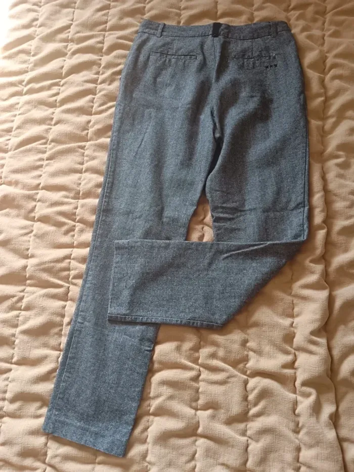 Pantalon tailleur Swildens gris chine t.0 - photo numéro 6