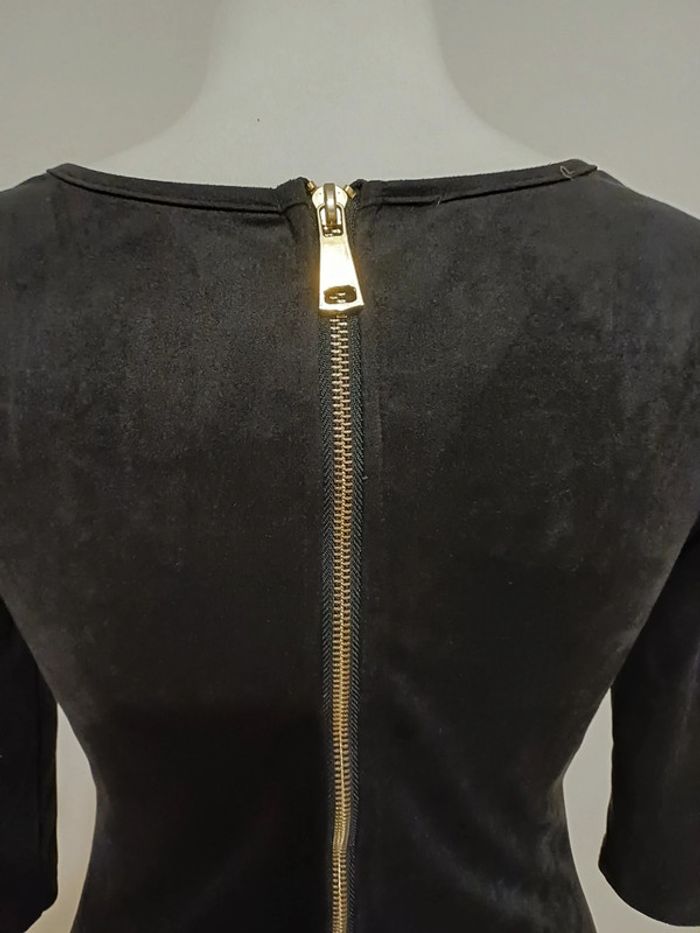 Robe noire chic en suédine SHK Mode taille XS/S 34/36 - photo numéro 7