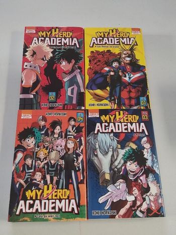 Lot manga My Héro Academia tome 1 à 4