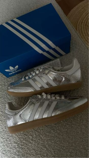 adidas samba argenté