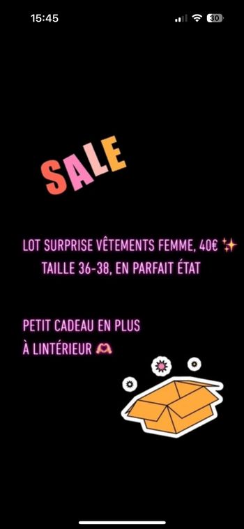 Lot surprise femme