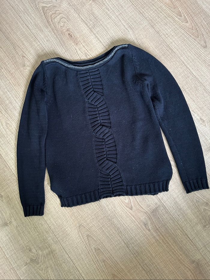 Pull noir à manches longues Miss Captain taille 1 TBE - photo numéro 7