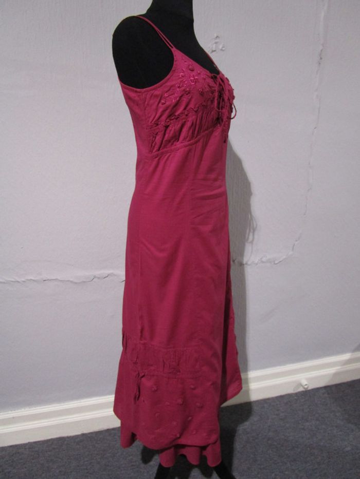 Robe longue framboise Jac Jac 40 NEUVE - photo numéro 3
