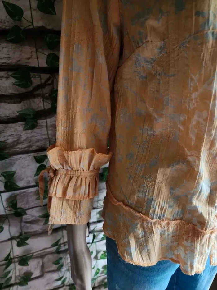 🌸Blouse Jaune Patrice Breal Taille 40🌸 - photo numéro 4