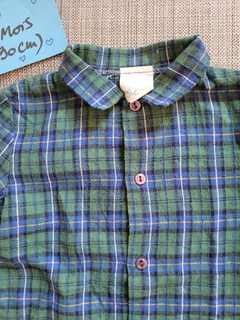 Chemise manches longues vintage 2 ans